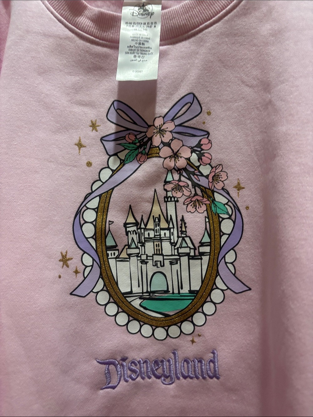 Disney Pink Castle Crewneck Sweatshirt - Picture 3 of 3